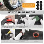 Smelish 80pcs Bike Tire Repair Kit, Self-Adhesive Bike Tire Patch Kit, Bike Tool Kit with Portable Storage Box and Valve Converter, Bike Repair Kit for Mountain Bikes, Commuter Bikes, Motorcycles