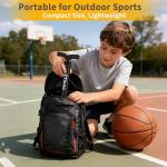 ZTinno Floor Bike Pump Portable, Classic Bicycle Pump, Portable Bike Tire Pump with Dual Presta & Schrader Valves, Attached Ball Needles, Bike Air Pump for Bike Tires, Balls