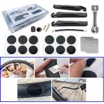 LuckyMoment Bike Repair Kit,Mini Bicycle Pump, Bike Tire Repair Tool Kit Contains 16-in-1 Tool, Water-Resistant Bike Triangle Pouch, Used for Mountain Bike and Road Bike.