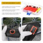 Smelish 80pcs Bike Tire Repair Kit, Self-Adhesive Bike Tire Patch Kit, Bike Tool Kit with Portable Storage Box and Valve Converter, Bike Repair Kit for Mountain Bikes, Commuter Bikes, Motorcycles