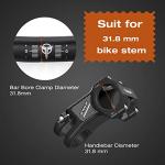 31.8 Bike Handlebar - 25mm, 55mm, 70mm, 90mm,120mm Riser Handlebar - 780mm Aluminium Alloy Mountain Bike Bicycle Handlebars (31.8-25mm Rise)