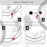 Bicycle Tire Repair Tool Kit & Bicycle Tire Pump, Home Bike Tool Portable Patches Fixes, Inflator, Maintenance for Camping Travel Essentials Tool Bag