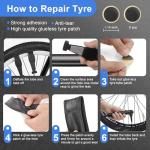 Ultimate 27-Piece Bike Repair Kit - Roadside Emergency Savior with 120PSI Mini Pump (Fits Presta & Schrader), 16-in-1 Multitool & Glue-Free Tire Patch, Pro Set for Road & Mountain Bikes