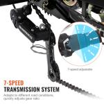 VEVOR 7-Speed Adult Tricycle with Basket