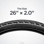 Schwinn Replacement Bike Tire, 26" x 2.0" Hybrid Bike Tire, Wider Tread Knob Spacing, Combination Tread, Fits Internal Rim Widths 19mm to 29mm, PSI Range 40 to 65