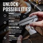 LEATHERMAN, Wave+, 18-in-1 Full-Size, Versatile Multi-tool for DIY, Home, Garden, Outdoors or Everyday Carry (EDC), Stainless Steel