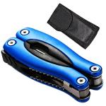 WIWUE GUO Multi Tool, Multitool Pliers for Outdoor, DIY, Home, Garden, Camping, Survival, Hunting and Hiking or Everyday Carry, Blue