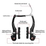 Gashwer Complete Bike Brakes Set, Universal Bike Front and Rear MTB Brake, Inner and Outer Callipers Cables Lever Kit with Multi-Tool Wrenches Black