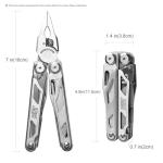 SQT2045 20-in-1 Multitool, Foldable & Self-Locking, Professional Tool for DIY, Home Repairs & Outdoor Camping, Must-Have Gifts for Men, Compact & Durable-