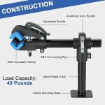 DASBET Bike Repair Storage Stand Wall Mount Bicycle Rack Workstand with Adjustable Clamp Bicycle Maintenance Rack for Road Mountain Bikes Clamp Bike Hanger for Garage or Home