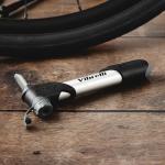 Vibrelli Mini Bike Pump - Presta & Schrader Bicycle Pump - 120 PSI Tire Pump for Road & MTB - No Valve Changing Needed, Pocket Pump