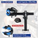 NYXOVA Wall Mount Bike Repair Stand, Adjustable Bicycle Work Stand with Clamp for Road & Mountain Bikes, Space-Saving Maintenance Rack for Home Use