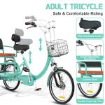 MOOITZ 20-Inch Adult Tricycle with Baskets