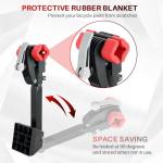 DASBET Wall Mounted Bicycle Repair Stand | Foldable Heavy Duty Maintenance Rack Workstand with Adjustable Bike Clamp for Variety of Bikes