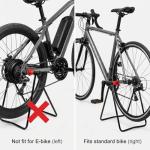QWORK Bicycle Floor Stand 2 Pack – Foldable Steel Repair & Storage Rack for Road, MTB & Hybrid Bikes