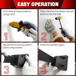 DASBET Wall Mounted Bicycle Repair Stand | Foldable Heavy Duty Maintenance Rack Workstand with Adjustable Bike Clamp for Variety of Bikes