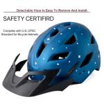 Kids Bike Helmet,Bavilk Kids Boys Girls Bike Helmets with LED Light Detachable Visor Children Youth Teen Multi-Sport for Skating Cycling Scooter Skateboard Adjustable & Lightweight 19.7"-22.4"