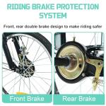 MOOITZ 20-Inch Adult Tricycle with Baskets