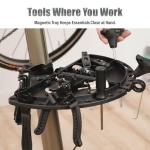 BikeHand Bike Repair Stand - Home Portable Bicycle Mechanics Workstand - for Mountain MTB Road Bikes Maintenance - Max. 55 lbs