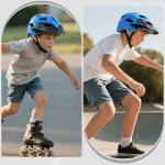 Kids Bike Helmet, Toddler Helmet for Kids 3-5/5-8/8-10 Years Boys Girls, Adjustable Youth Bike Helmets with Detachable Visor, Bicycle Helmets for Skateboard Scooter Cycling
