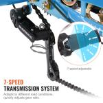 VEVOR 7-Speed Adult Tricycle with Basket