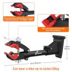 Sportneer Bike Repair Stand: 360 Rotatable Wall Mounted Removable Bike Clamp - Adjustable Home Bicycle Maintenance Stand with 2 Mounting Plates for Diameter of 1-1.6’’ Bicycle