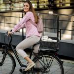 SAMRELAX Bike Basket Rear, Large Bicycle Basket with Cargo Net, Liner and Waterproof Cover for Electirc Bike, Ebike and Bikes, Large Capacity Wire Bakset