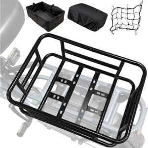 Pedalyn Rear Cargo Rack for E-Bikes – Universal Bicycle Rack with Cargo Net, Rain Cover, and Tool-Free Mounting
