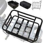 Pedalyn Rear Cargo Rack for E-Bikes – Universal Bicycle Rack with Cargo Net, Rain Cover, and Tool-Free Mounting