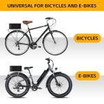 Bike Basket Rear Rack Bike Basket with Cargo Net and Liner Large Bicycle Basket Heavy Duty Bicycle Rear Basket with Liner Waterproof Cover Cargo Net