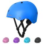 MammyGol Boys Bike Helmet Kids Skateboard Helmets Adjustable Multi-Sport Protective Gear Set Lightweight Helmet Girls Toddler for Skate Scooter Ages 4-8 (Blue)