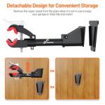 Sportneer Bike Repair Stand: 360 Rotatable Wall Mounted Removable Bike Clamp - Adjustable Home Bicycle Maintenance Stand with 2 Mounting Plates for Diameter of 1-1.6’’ Bicycle