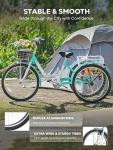VIRIBUS 7-Speed Adult Tricycle with Baskets
