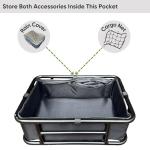 Pedalyn Rear Cargo Rack for E-Bikes – Universal Bicycle Rack with Cargo Net, Rain Cover, and Tool-Free Mounting