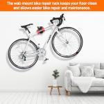 Sportneer Bike Repair Stand: 360 Rotatable Wall Mounted Removable Bike Clamp - Adjustable Home Bicycle Maintenance Stand with 2 Mounting Plates for Diameter of 1-1.6’’ Bicycle