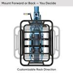 Pedalyn Rear Cargo Rack for E-Bikes – Universal Bicycle Rack with Cargo Net, Rain Cover, and Tool-Free Mounting