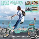 MOOITZ 20-Inch Adult Tricycle with Baskets