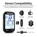 Bikevee GPS Bike Computer 2.6" – Wireless Bluetooth 5.4 & ANT+ Cycling Computer, Link-S App Update v1.4.7 for Optimized User Experience, Speedometer Odometer, IPX7 Waterproof – Black(A)