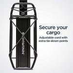 Schwinn Deluxe Alloy Rear Bike Rack, 20 lbs Capacity, Lightweight, Compact and Durable Construction, Fits Most Adult Bicycles, Cargo Options for Backpack, Gear & More, Bicycle Rack for Back of Bike