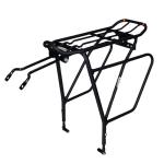 Ibera Bike Rack - Bicycle Touring Carrier Plus+ for Disc Brake Mount, Frame-Mounted for Heavier Top & Side Loads, Height Adjustable for 26"-29" Frames