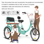 MOOITZ 20-Inch Adult Tricycle with Baskets