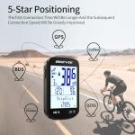 Bikevee GPS Bike Computer 2.6" – Wireless Bluetooth 5.4 & ANT+ Cycling Computer, Link-S App Update v1.4.7 for Optimized User Experience, Speedometer Odometer, IPX7 Waterproof – Black(A)