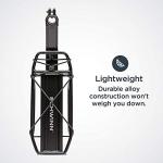 Schwinn Deluxe Alloy Rear Bike Rack, 20 lbs Capacity, Lightweight, Compact and Durable Construction, Fits Most Adult Bicycles, Cargo Options for Backpack, Gear & More, Bicycle Rack for Back of Bike