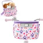 BECOSEFU Kids Bike Basket,Bicycle Basket Front,Waterproof Fabric Handlebar Bag with Shoulder Strap, Fit Most Toddlers Bike or Scooter, Bike Accessories for Boys, Girls.