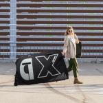 Exquimac Bike Travel Case & Bike Travel Bag - Bicycle Pro Transport Equipment for Air Flights - Oversized Capacity, Waterproof Fabric with 4 Aluminum Support Bars, Wheel Protection Tubes & YKK Zippers