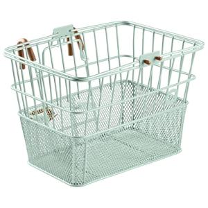 Retrospec Apollo Front Bike Basket With Detachable Steel Mesh Design - Removable Bicycle Basket With Built-in Handle for Shopping & Storage - 9.5in X 7.5in X 14in