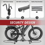 CRINDAR 2-Bike Rack Hitch for Car, 160 Lbs Hitch Mount Platform Style Bicycle Carrier, Smart Tilting & Easy Fold for Car SUV Truck RV with 2”Receiver, Bike Rack Fits Up to 5-Inch Fat Tire E-Bikes