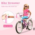 Zacro Kids Bike Basket, Upgraded Bicycle Baskets for Boys and Girls, Toddler Bike Basket with Bike Bell, Bike Streamers Decoration Accessories Set, Children's Bike Basket Fit for Kids Bike Scooter