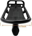 Bike Rear Rack Retractable Aluminum Alloy Bicycle Cargo Rack Mount Cycle Luggage Carrier Rear Seat Post Rack, Max Weight 22lb