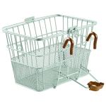Retrospec Apollo Front Bike Basket With Detachable Steel Mesh Design - Removable Bicycle Basket With Built-in Handle for Shopping & Storage - 9.5in X 7.5in X 14in